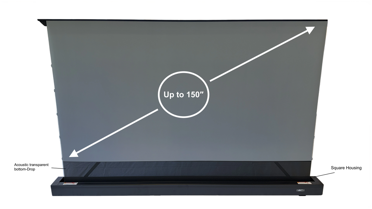 Kestrel CLR®5 con Cuadrado – Pantalla Floor-Up eléctrica Floor-Up
