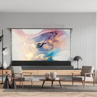 Kestrel Tab-Tension – CLR®5 with Square Housing – Electric Floor-Rising Projection Screen
