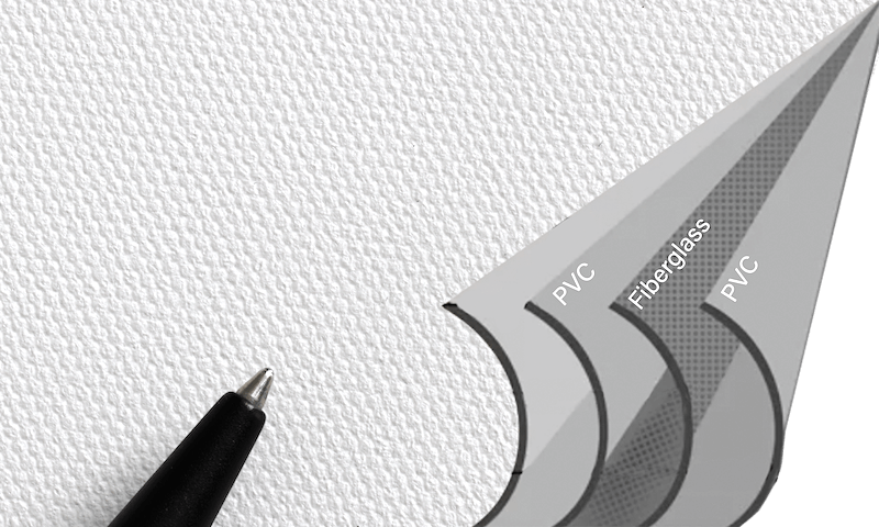 MAXWHITE FG (FIBERGLASS) - SCREEN MATERIAL SAMPLE (DIN A4)