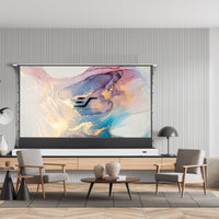Kestrel Tab-Tension CLR Electric floor-up projection screen