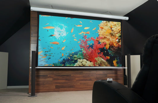 Elite Screens Saker Tab-Tension Acoustic UHD - electric projection screens