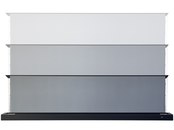 Kestrel Tab-Tension CLR®5 with Square Housing – Electric Floor-Up Projection Screen