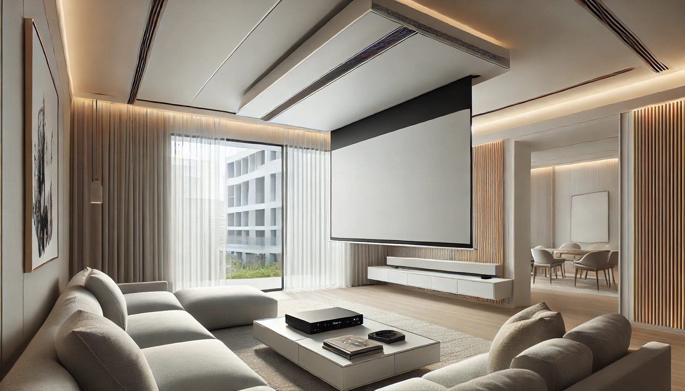 EVANESCE B - CEILING ELECTRIC PROJECTION SCREENS