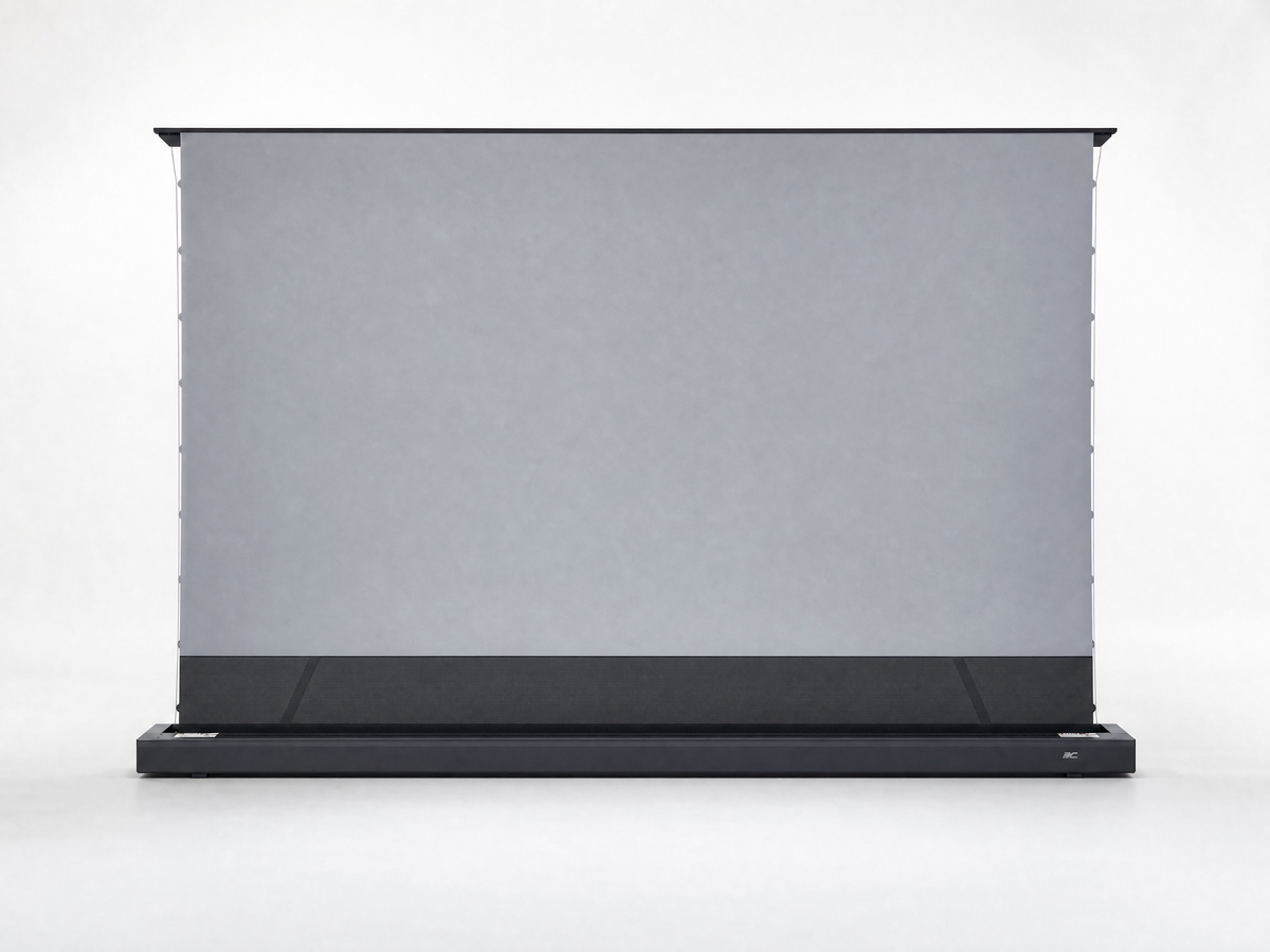 Kestrel – CLR®5 avec Carré – Écran de projection électrique à levage par le sol