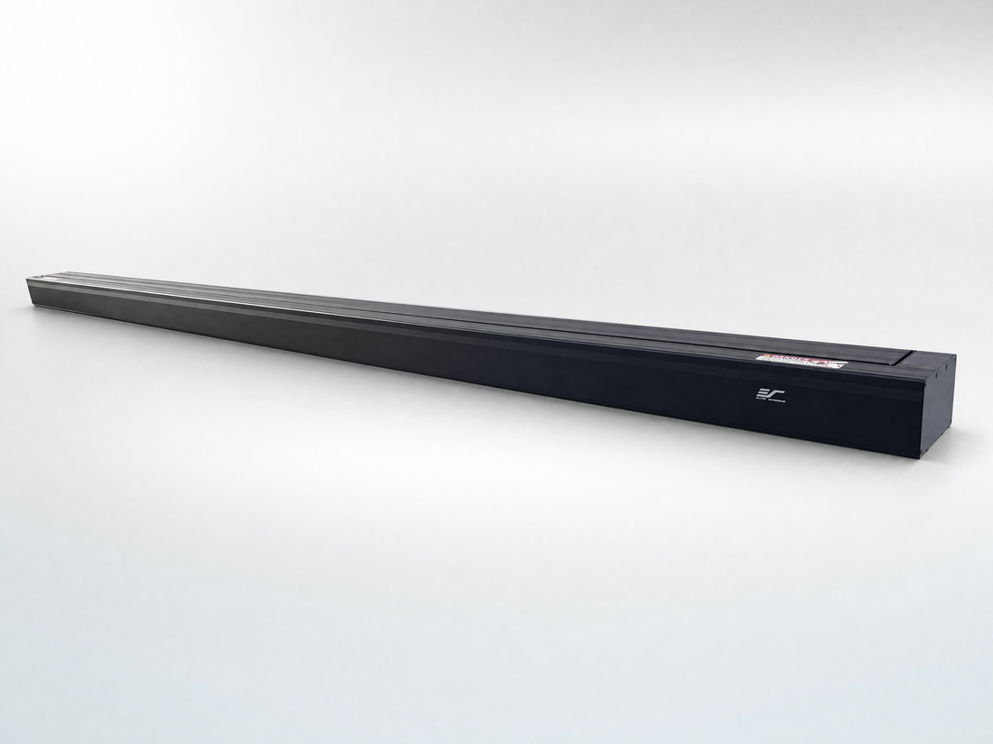 Kestrel Tab-Tension – CLR®5 with Square Housing – Electric Floor-Rising Projection Screen