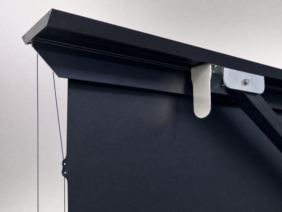 Kestrel Tab-Tension – CLR®5 with Square Housing – Electric Floor-Rising Projection Screen