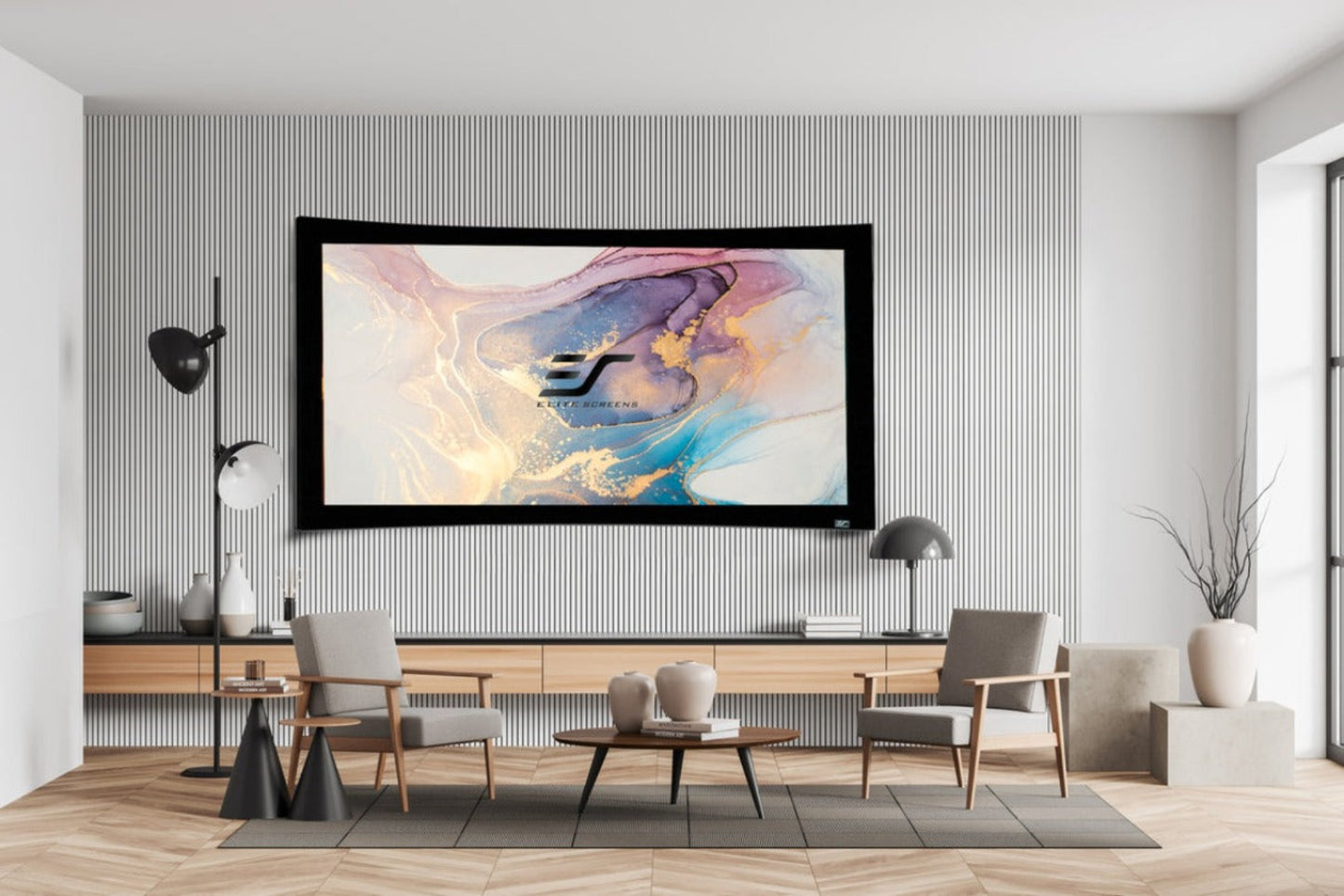 LUNETTE CURVED - FIXED FRAME PROJECTION SCREEN