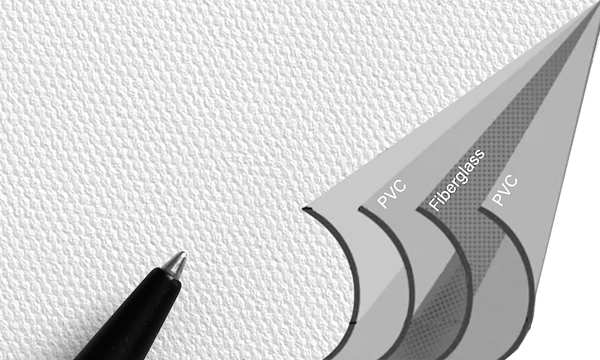 MAXWHITE FG (GLASVEZEL) - MONSTER VAN SCHERMMATERIAAL (DIN A4)