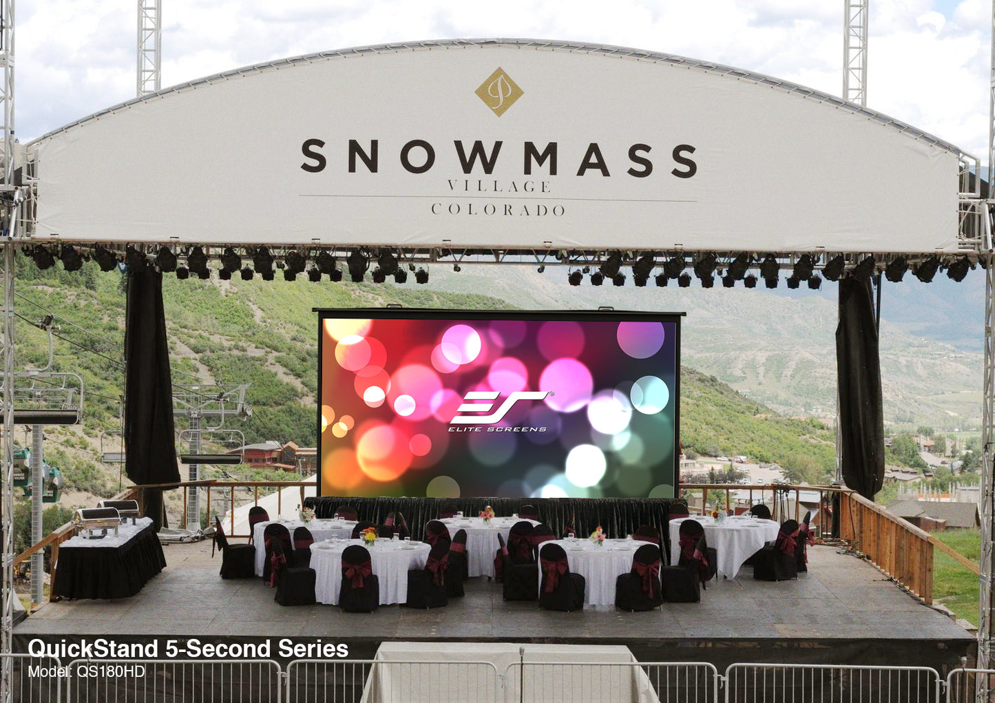 QuickStand 5-Second – Portable Projection Screen